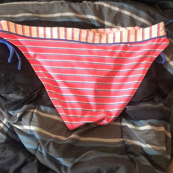 open to offers Pink, White, & Blue Striped Bikini - Picture 5 of 6